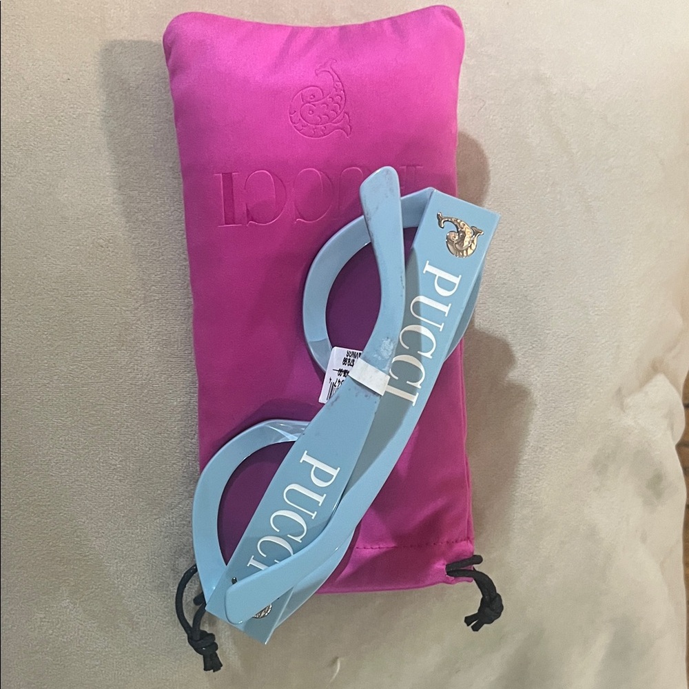 Emilio Pucci Blue Sunglasses